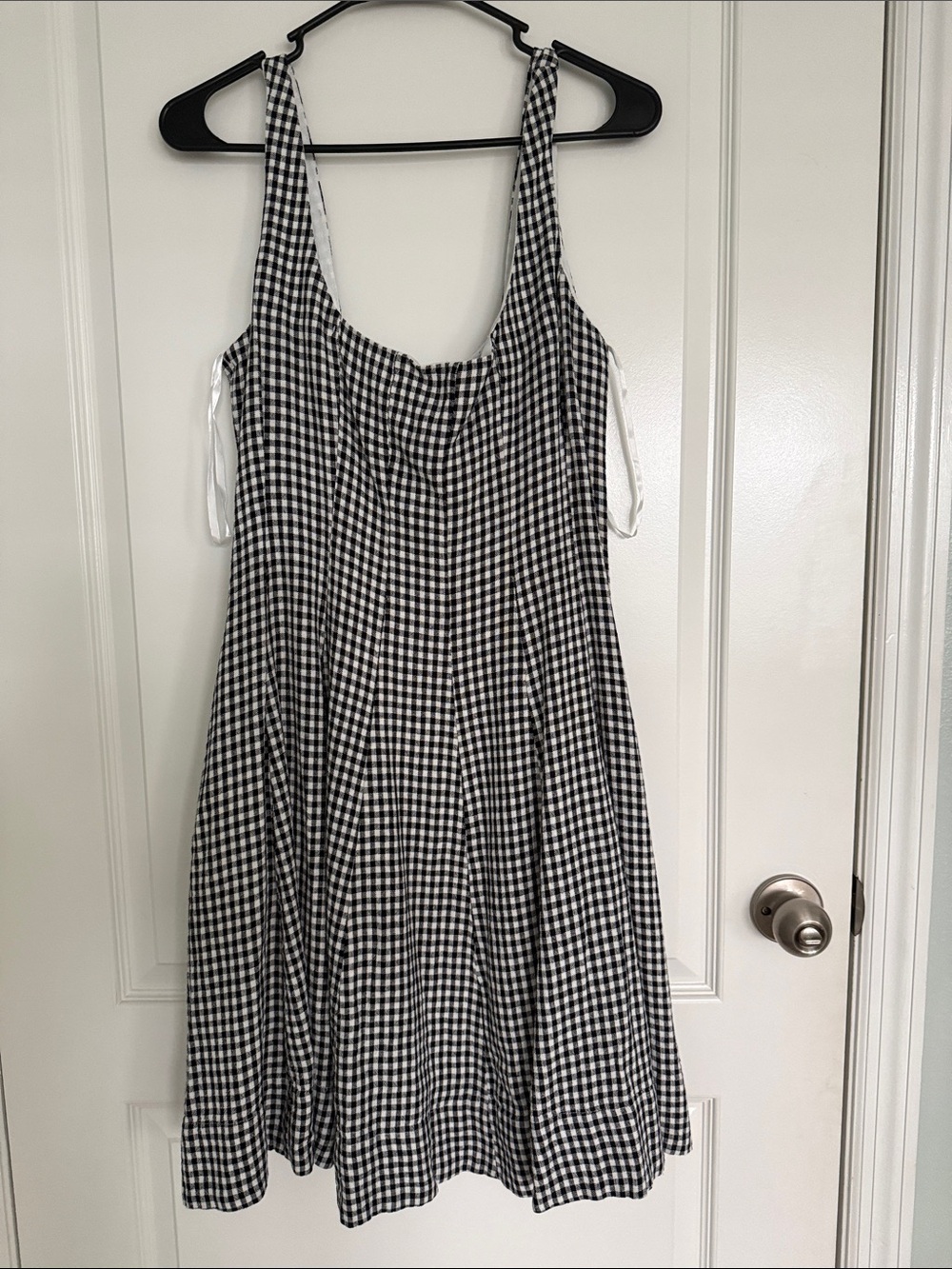 Bailey 44 Black and White Gingham Checkered Midi Dress Size 8 NWOT - Picture 2 of 14